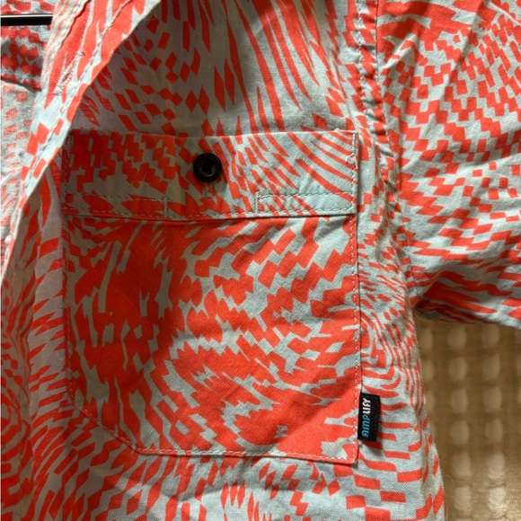 Kids' Red and Gray Patterned Button-Down Shirt - Picture 3 of 5